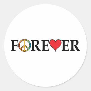 Adesivo Amor da paz para sempre