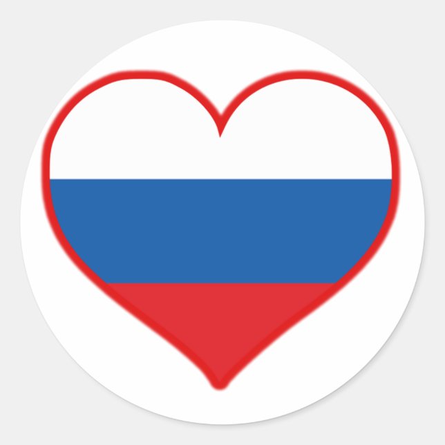 Adesivo Amor da Rússia (Frente)