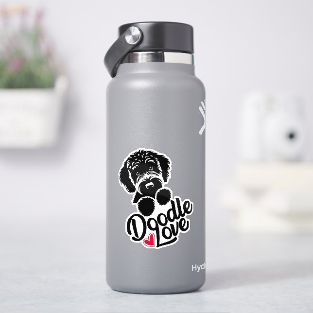Adesivo Amor de Cachorro Doodle (HidroFlask)