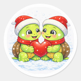 Adesivo Amor de Chapéu de Natal