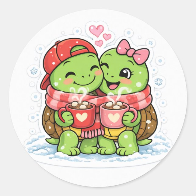 Adesivo Amor de Chocolate Quente (Frente)