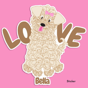Adesivo Amor de Maltipoo