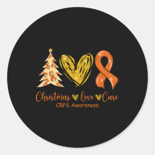 Adesivo Amor de Natal Curva Fita Laranja Sensibilização X