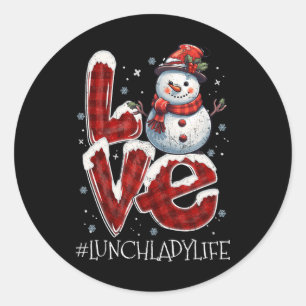 Adesivo Amor de Natal Snowman Almoço Senhora Vida Diversão