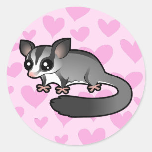Adesivo Amor de Sugar Glider