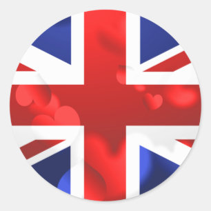 Adesivo Amor de Union Jack