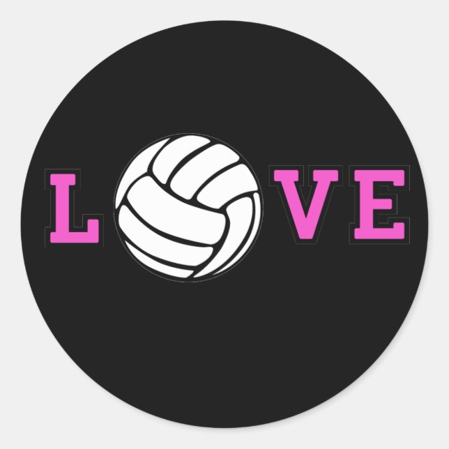 Adesivo Amor De Voleibol (Frente)