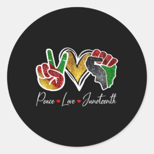 Adesivo Amor Décima Junta Orgulho Negro Liberdade 4 de jul