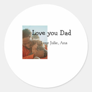 Adesivo amor dia de os pais pai adicionar nome de foto sim