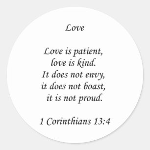 Adesivo amor do ~ 1corinthians13-4