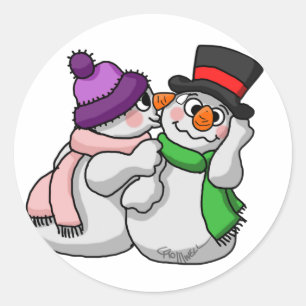 Adesivo Amor do boneco de neve