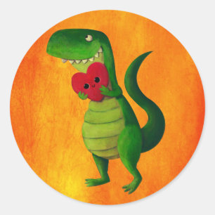 Adesivo Amor do dinossauro de RAWR