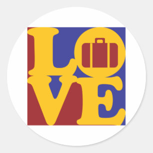 Adesivo Amor do viagem