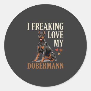Adesivo Amor Dobermann Amante de Cachorro