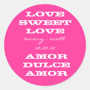 Adesivo Amor doce do amor, esmeril. scott 10.09.10, Amor