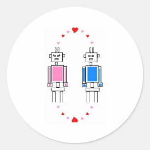 Adesivo Amor dos robôs