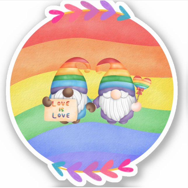 Adesivo Amor é Amo Amargo Colorido (Frente)