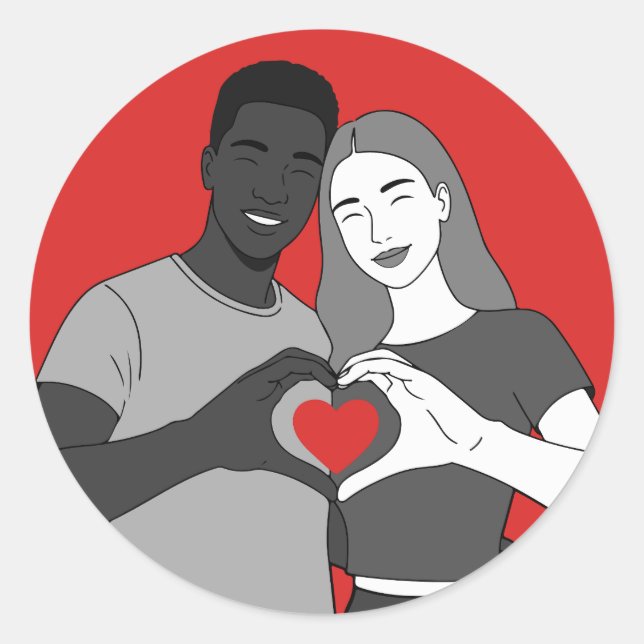 Adesivo Amor é Amor (Frente)