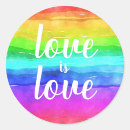 Adesivo "Amor é Amor" Orgulho gay Rainbow
