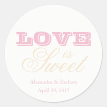 Amor é doce Favor de Casamento Vestido Champanhe