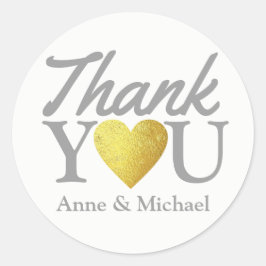 Adesivo amor e obrigado seu favor de casamento