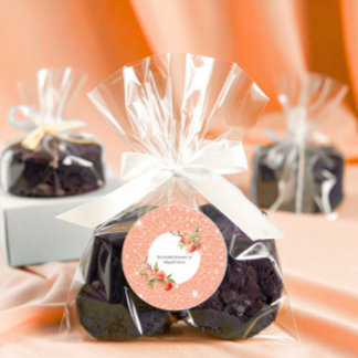 Adesivo Amor Elegante Doce como um Pêssego Chá de Noiva