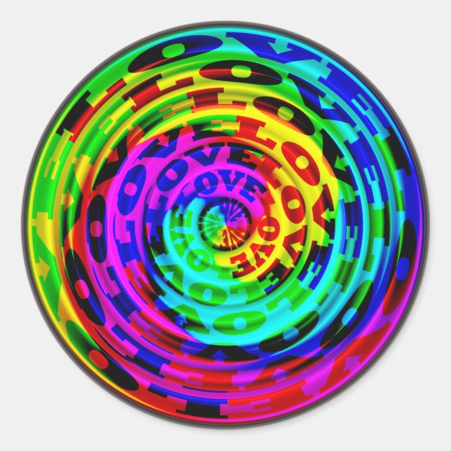 Adesivo Amor em lata de pintura (Frente)