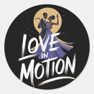Adesivo Amor em Movimento - Arte Romântica em Dança Africa