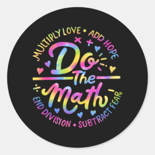 Adesivo Amor Esperança Medo Faz Teste De Matemática