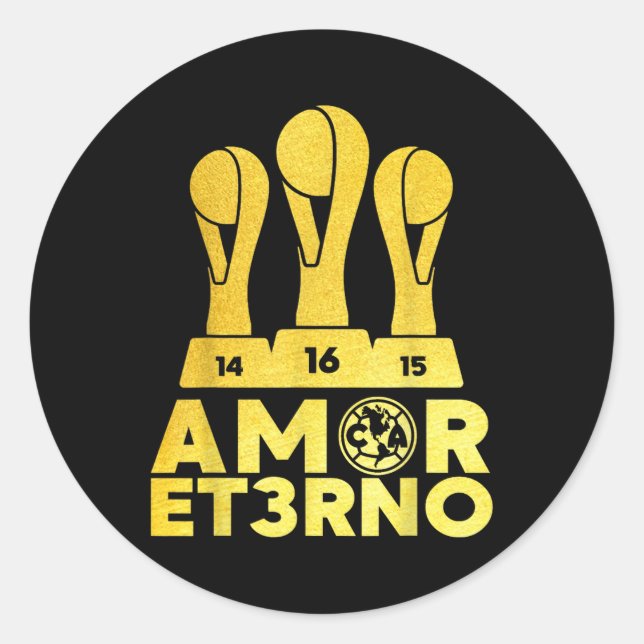 Adesivo Amor Et3rno America Tricampeon (Frente)