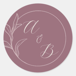 Adesivo Amor eterno | Deep Mauve | Convite de casamento