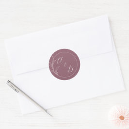 Adesivo Amor eterno | Deep Mauve | Convite de casamento