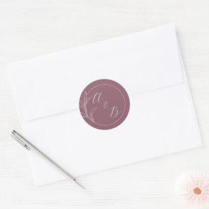 Adesivo Amor eterno   Deep Mauve   Convite de casamento