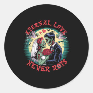 Adesivo Amor Eterno Nunca Rota Casamento Zombie Romance Ha