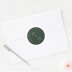 Adesivo Amor eterno   Verde Profundo   Convite de casament