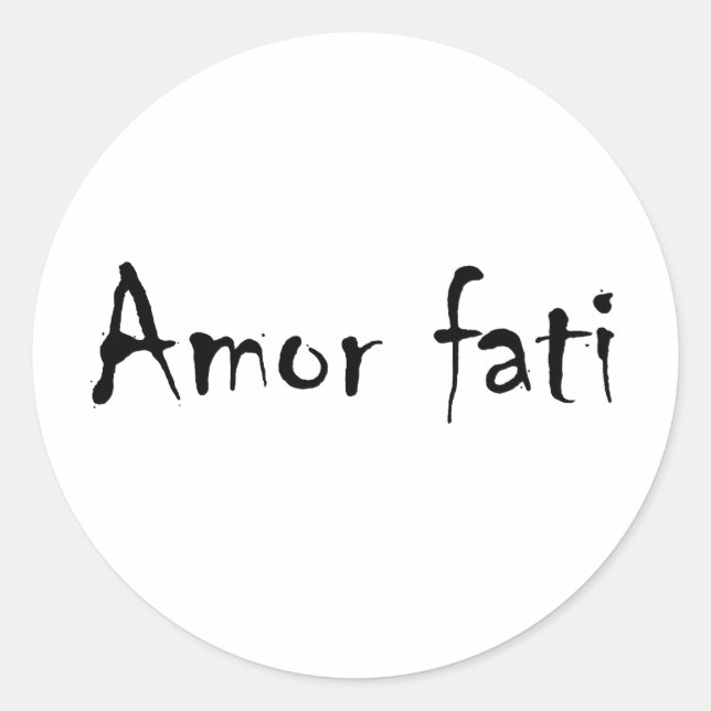 Adesivo Amor fati (Frente)