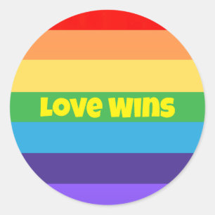 Adesivo Amor ganha orgulho moderno do arco-íris lgbt Perfe