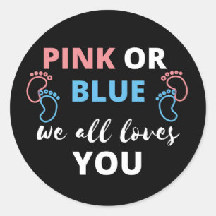 Adesivo Amor Gênero Revela Ideias Rosa Ou Azul Que Todos N