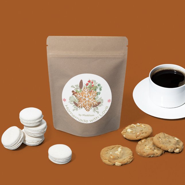 Adesivo Amor Homemade De Cookies De Natal (Criador carregado)