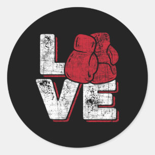Adesivo Amor - Kickboxer Kickboxing Treino de Fitness Mart