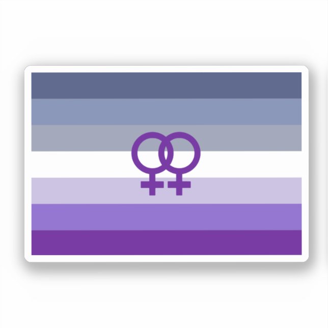Adesivo Amor Lésbico Butch Orgulho WLW (Frente)