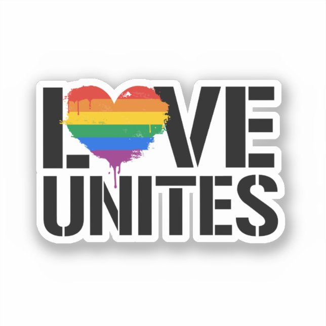 ADESIVO AMOR LGBTQ UNE (Frente)