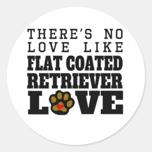 Adesivo Amor Liso-Revestido do Retriever