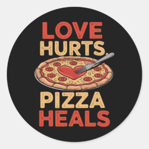 Adesivo Amor Magoa Pizza Cura Namorados Engraçada De Comid