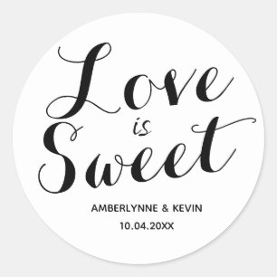 Adesivo Amor Minimalista é Doce