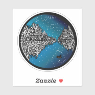 Adesivo Amor nas estrelas