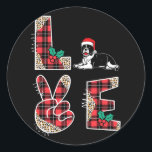 Adesivo Amor Natal Red Santa Hat Bulldog Família Xmas M<br><div class="desc">Amor Natal Red Santa Hat Bulldog Homens da Família Xmas Mulheres</div>