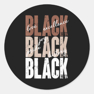 Adesivo Amor Negro Excelência Alegria Orgulho História Neg