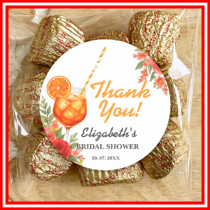 Adesivo Amor no Primeiro Spritz Citrus Orange Chá de panel