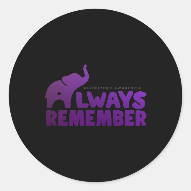 Adesivo Amor Nunca Esquece Elefante De Alzheimer (Frente)